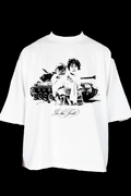 “by any means” oversized tee